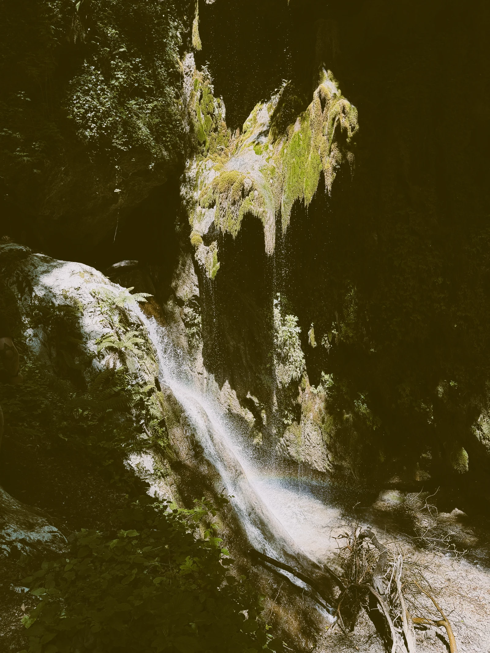 Waterfall — light and vertical movement