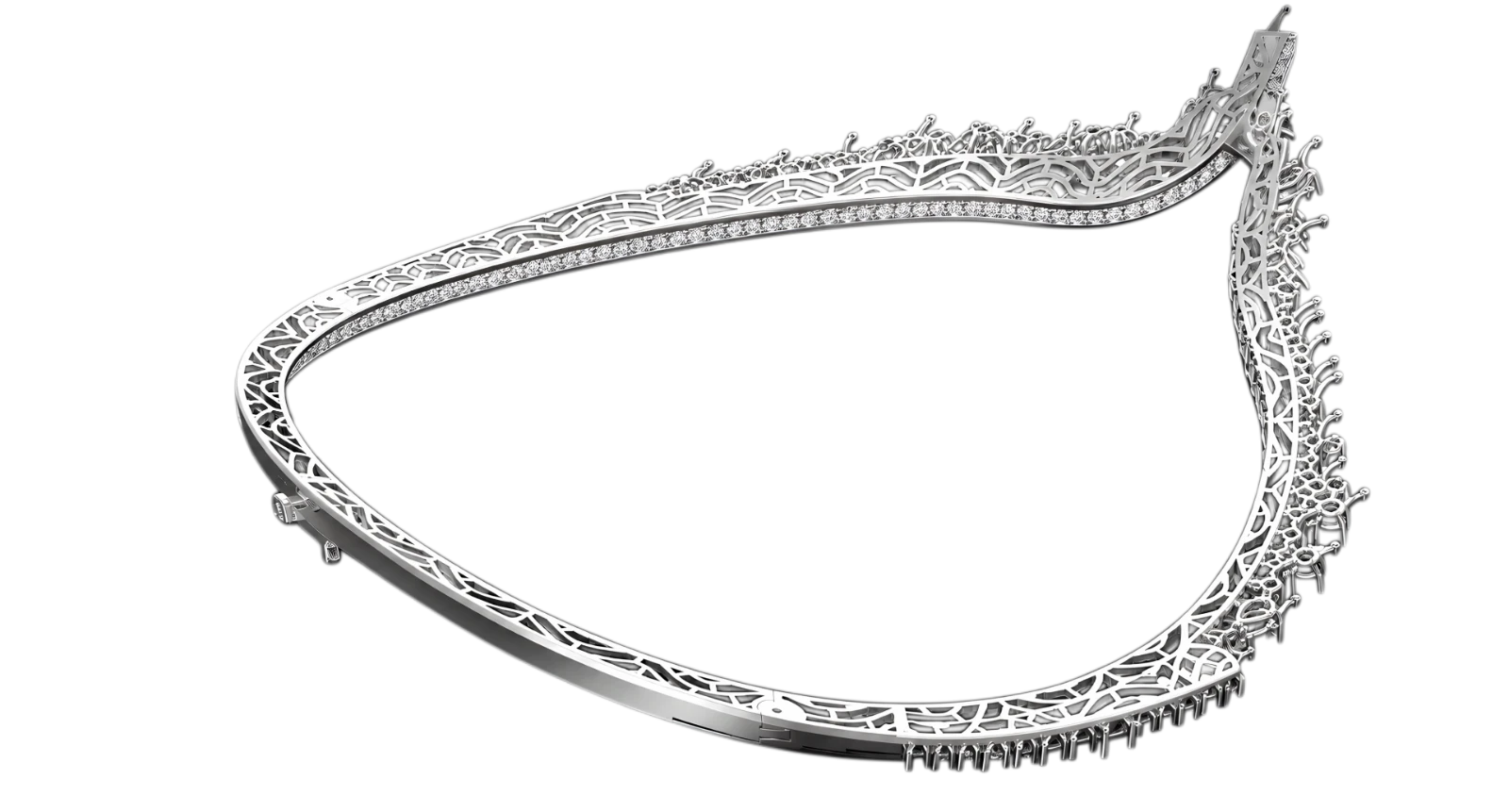 Necklace — back / structure view